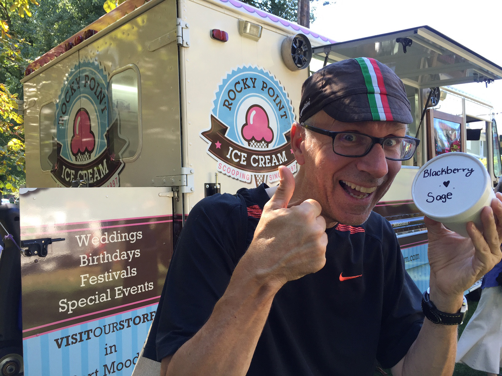 Happy face: Rocky Point Ice Cream handcrafted “with love.”