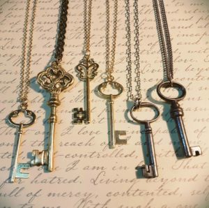jewelry from bits and keys